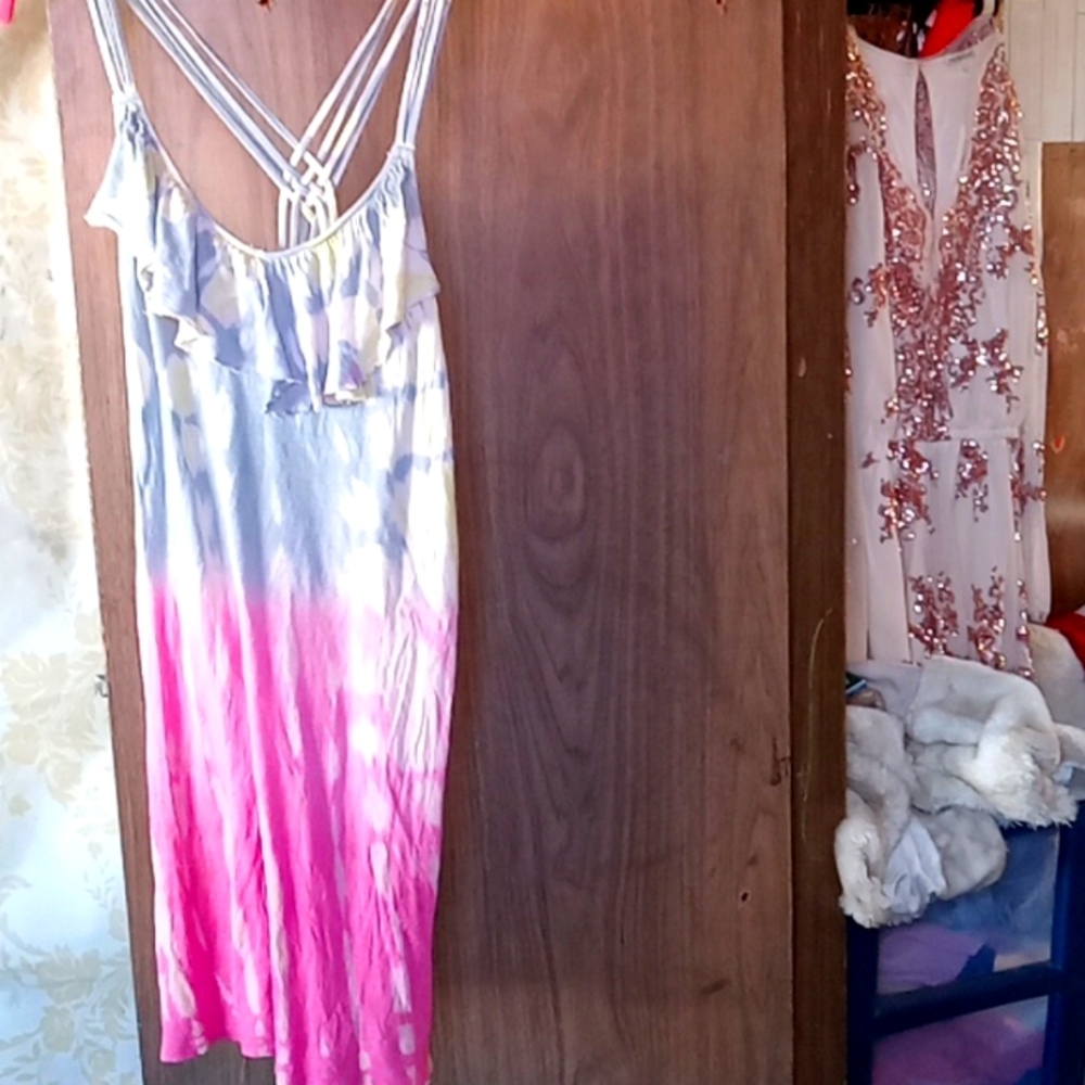 Reformation modal tue dye dress